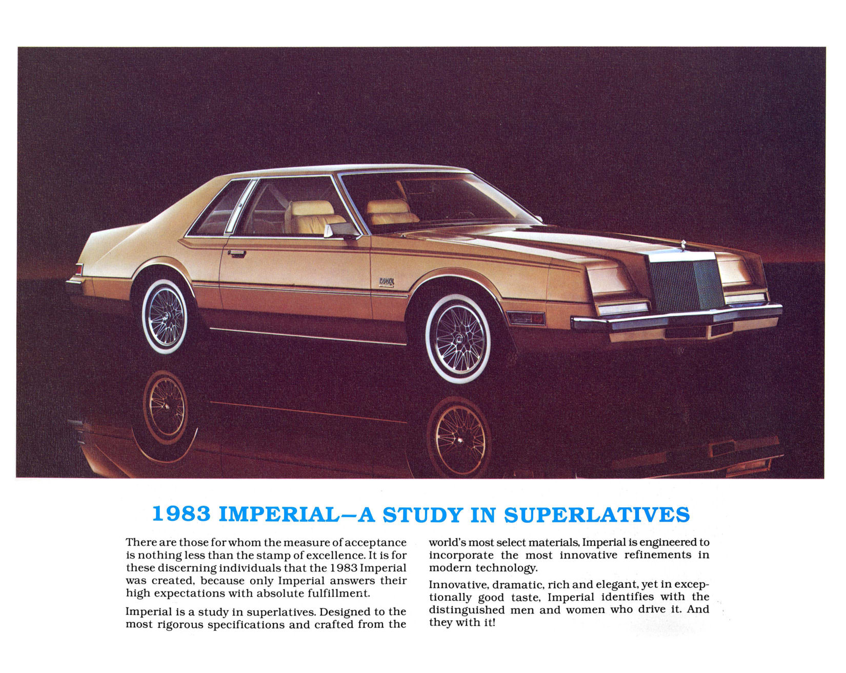 1983 Chrysler Imperial Canadian Brochure Page 8